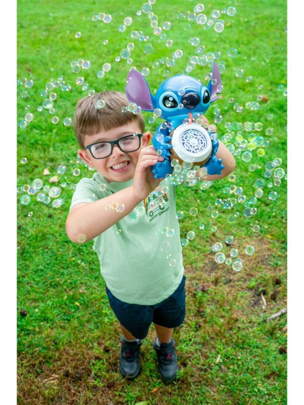 Stitch No-Spill Musical Bubble Machine